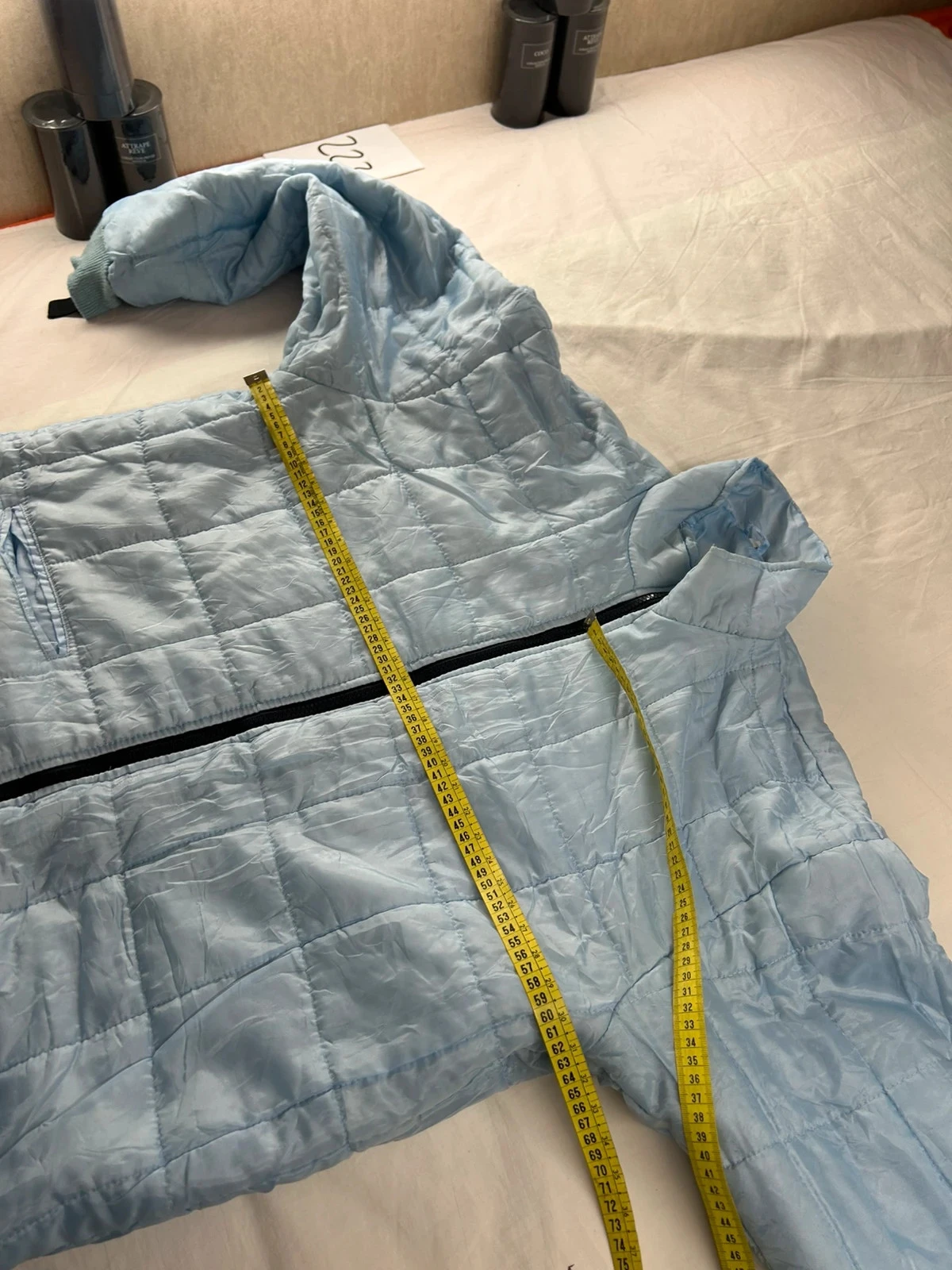 Veste matelassée bleu clair vintage – photo 10